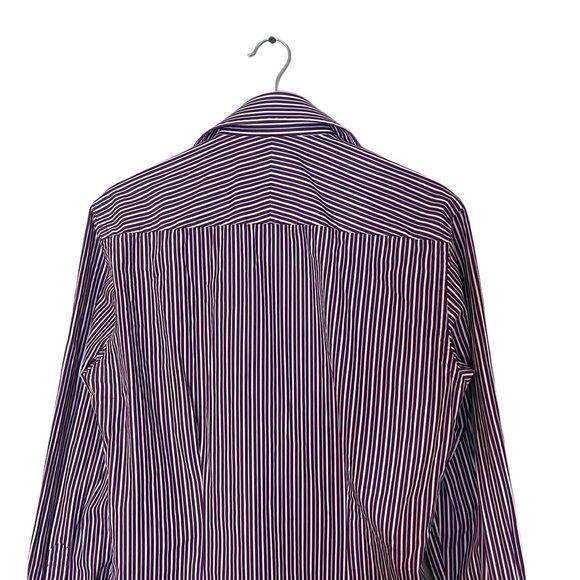 Ted Baker Endurance Ted’s Classic Fit Striped Floral Button Up Shirt Size 2 - Picture 5 of 15